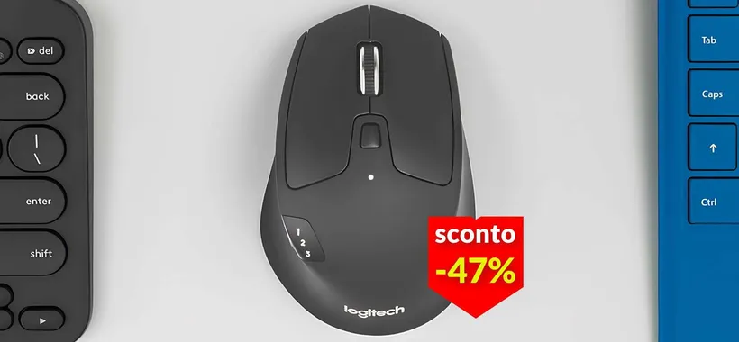 Mouse Logitech con doppia connessione e tasti programmabili: già tuo a 42€