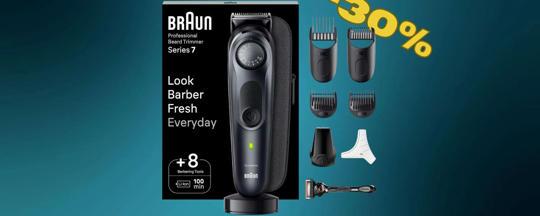 Braun Series 7: rasatura professionale con il 30% di sconto (Amazon)