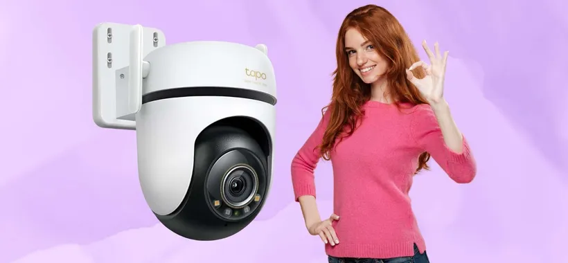 Telecamera WiFi Tapo C530WS con visione notturna, rilevamento AI e IP66