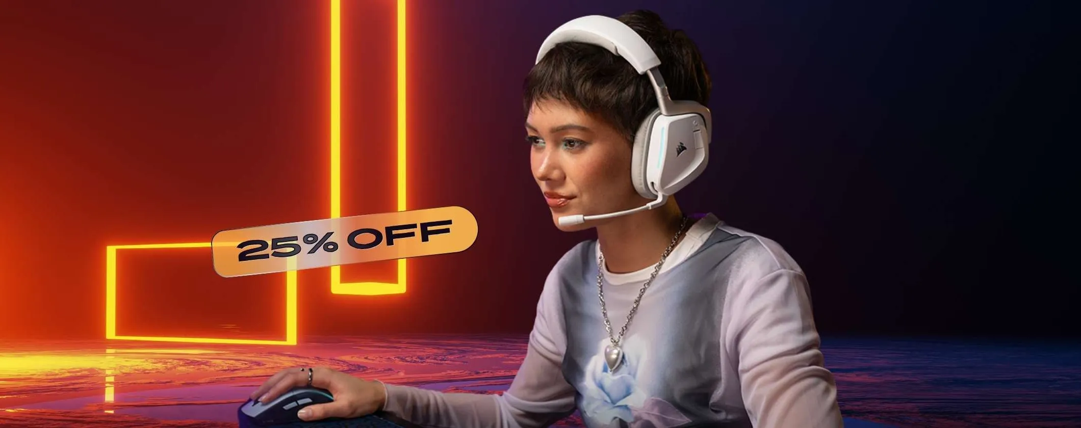 Corsair VOID v2: cuffie wireless da gioco con microfono per PC e console (-25%)