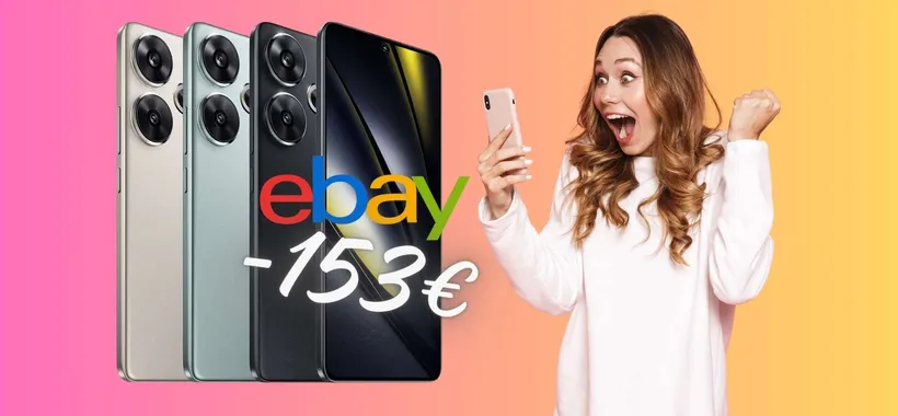 POCO F6 5G da 256 GB tuo a 153€ in MENO, offerta BOMBA eBay