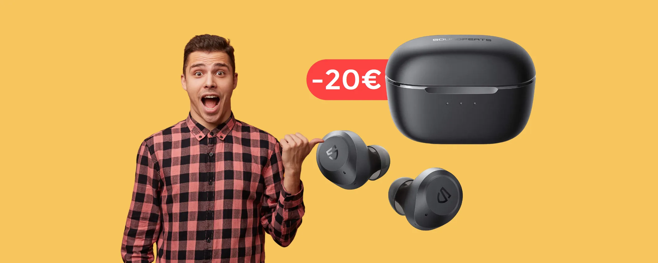 Auricolari SoundPEATS con 30 ore di autonomia: il TOP a soli 45€
