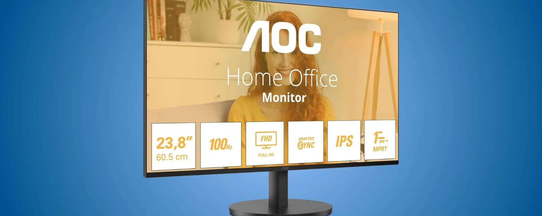Monitor da ufficio AOC in super offerta: il migliore a soli 84€