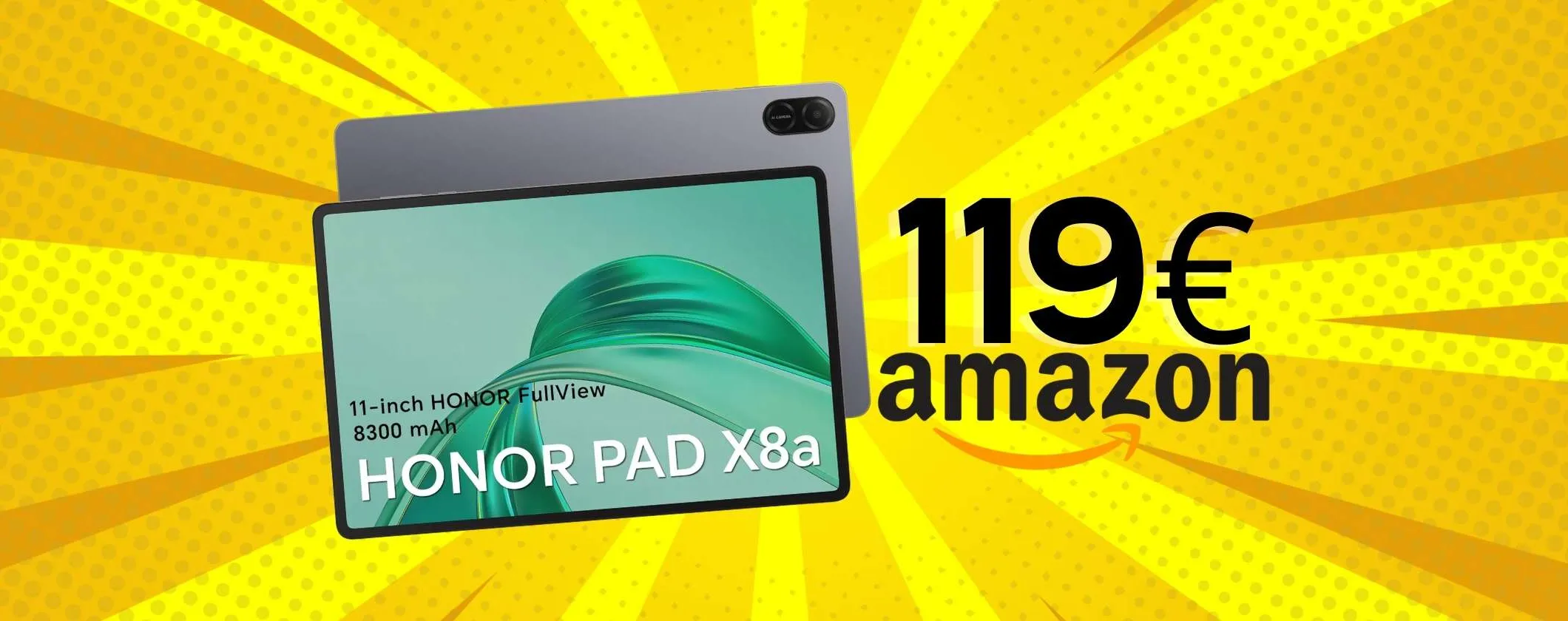 HONOR Pad X8a da 11 pollici (4/128GB) è il migliore entry level, ora 119€