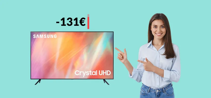 TV 4K Samsung 65'' con Digitale Terrestre: nuovo CALO di prezzo