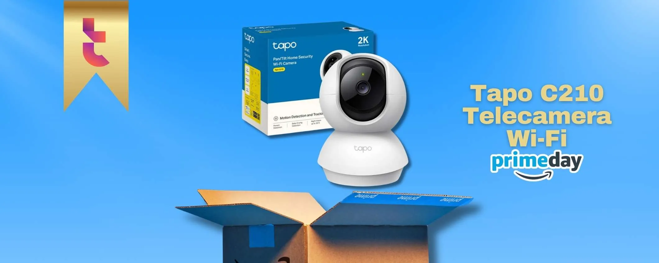 Tapo C210 a 19€ è l'occasione del Prime Day: ultime ore di SICUREZZA
