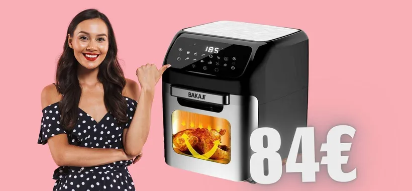 Friggitrice ad aria da 12 Litri e 12 programmi su eBay a SOLI 84€