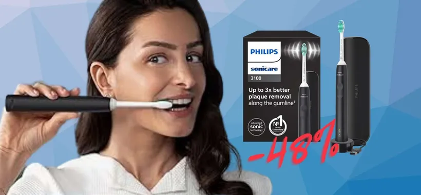 Philips Sonicare 3100: spazzolino elettrico che costa poco e garantisce denti bianchi