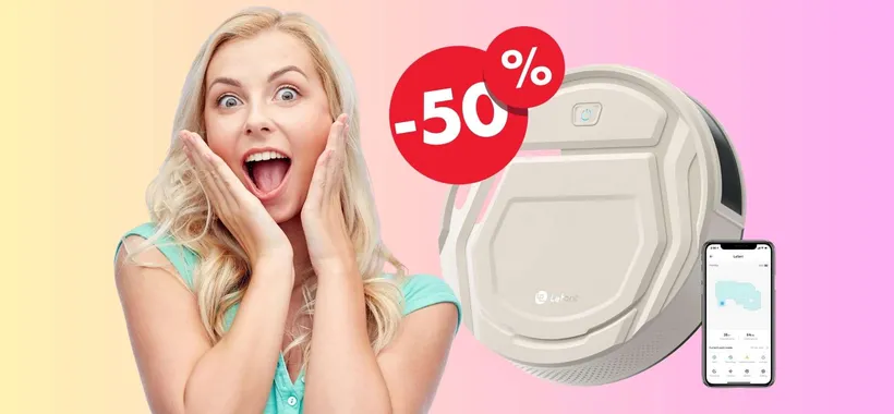 OFFERTA PAZZESCA di Amazon per il robot aspirapolvere Lefant M210P (-50%)