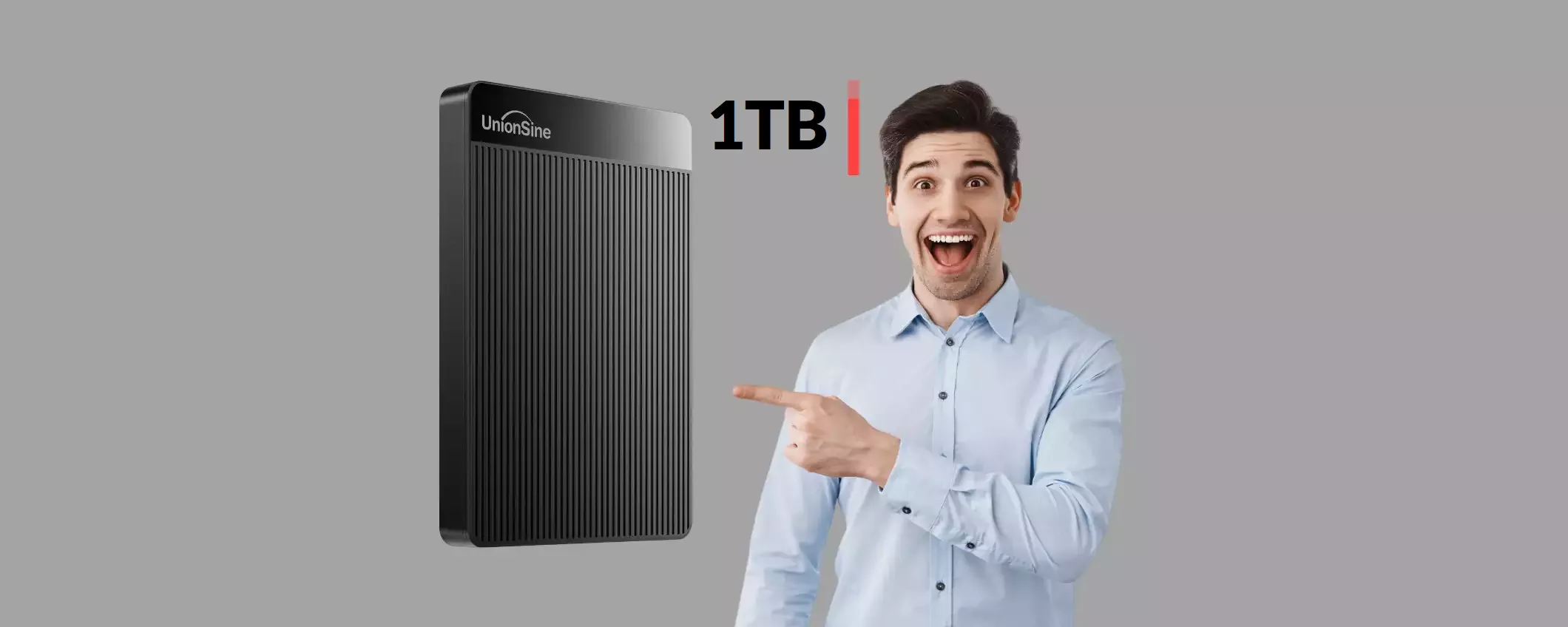 Hard disk esterno 1TB: costa poco più di 50€ ma ti sorprenderà