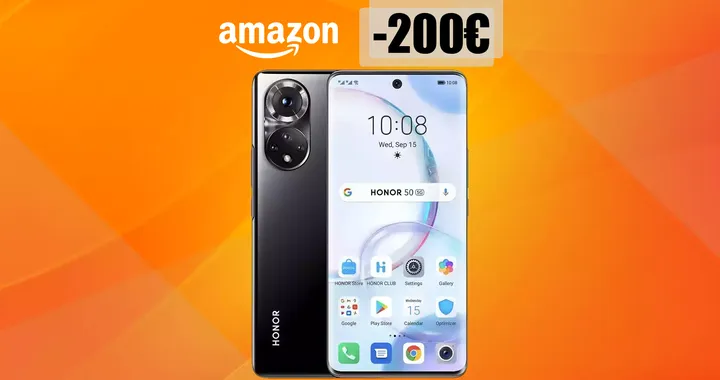 Honor 50 5G per foto pazzesche a 108MP: sconto FOLLE di 200 euro