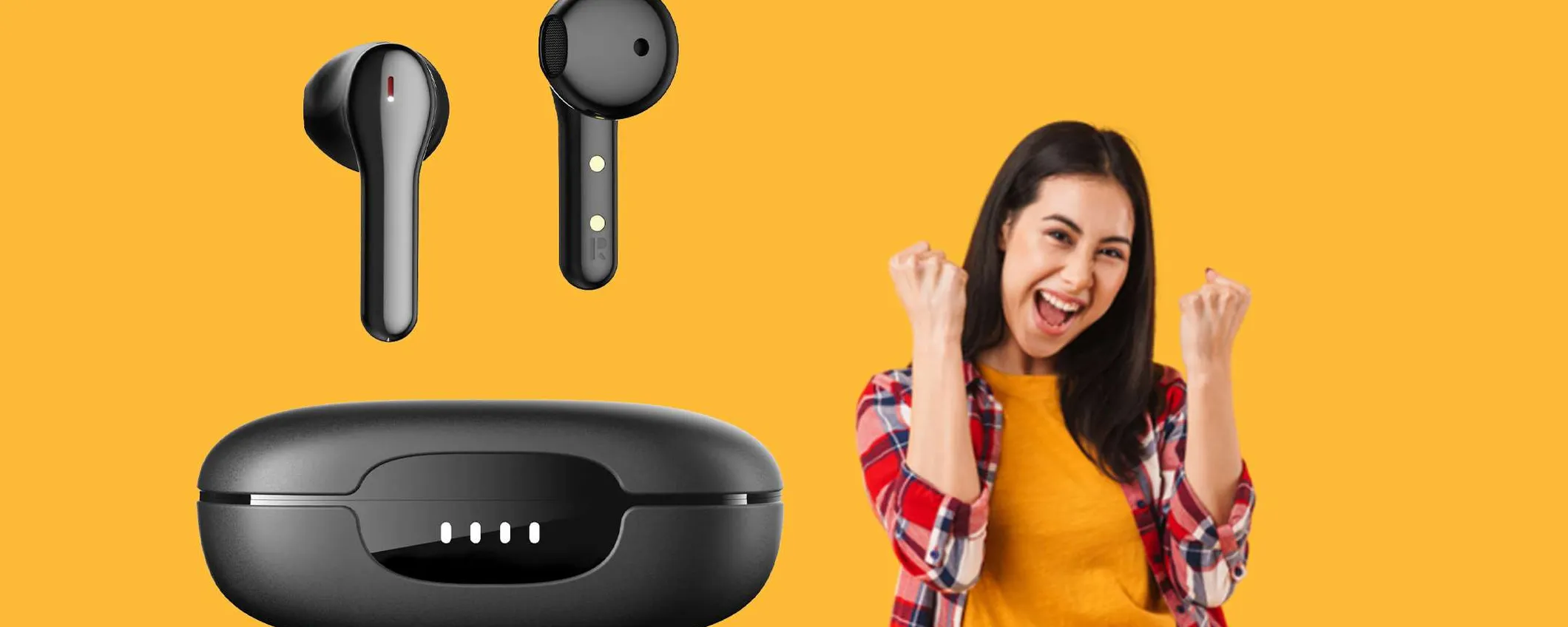 Cuffie Bluetooth 5.2 con cancellazione del rumore: prezzo BOMBA