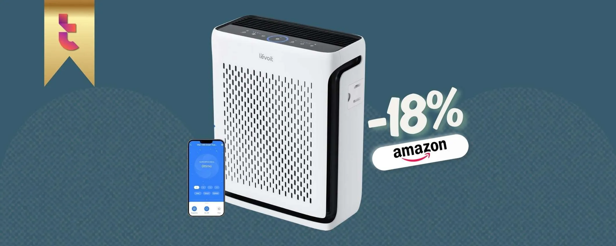 Hai animali in casa? Questo purificatore Levoit è pensato ad hoc (-18%)
