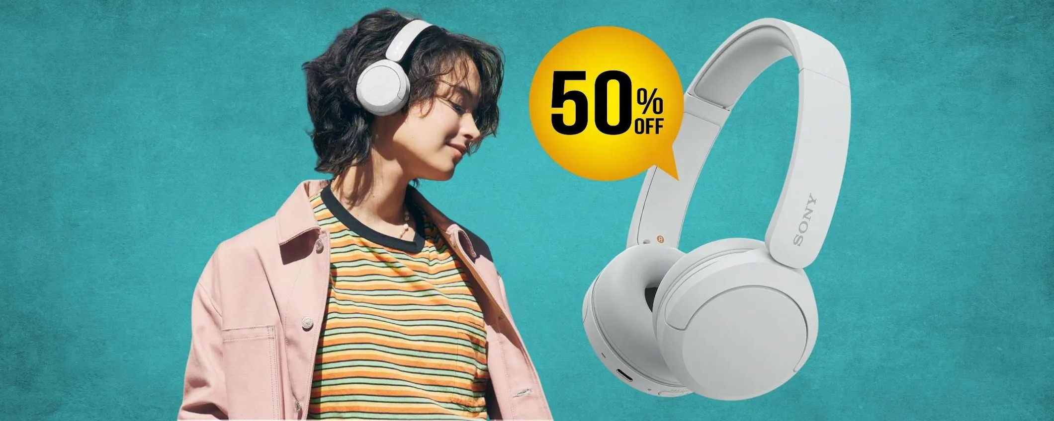 Sony WH-CH520: cuffie wireless con 50h di autonomia a METÀ PREZZO