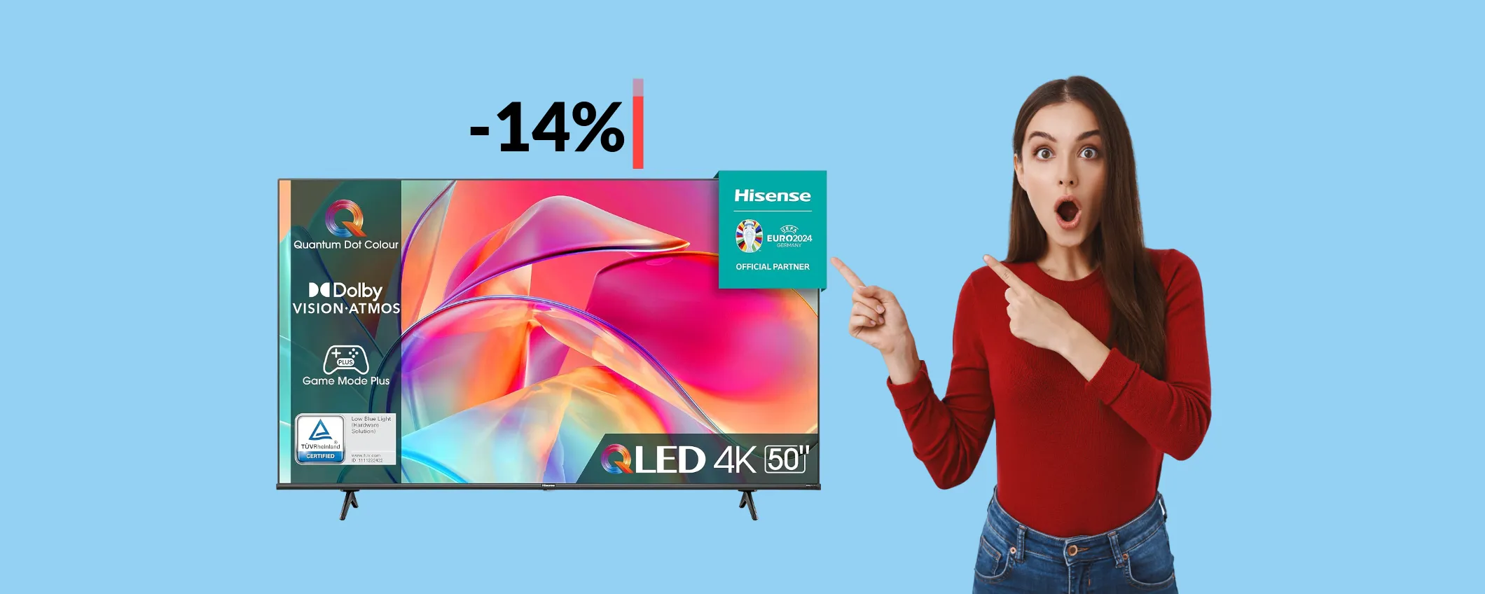 Smart TV 4K 50'' Hisense: un vero spettacolo e c'è anche ALEXA