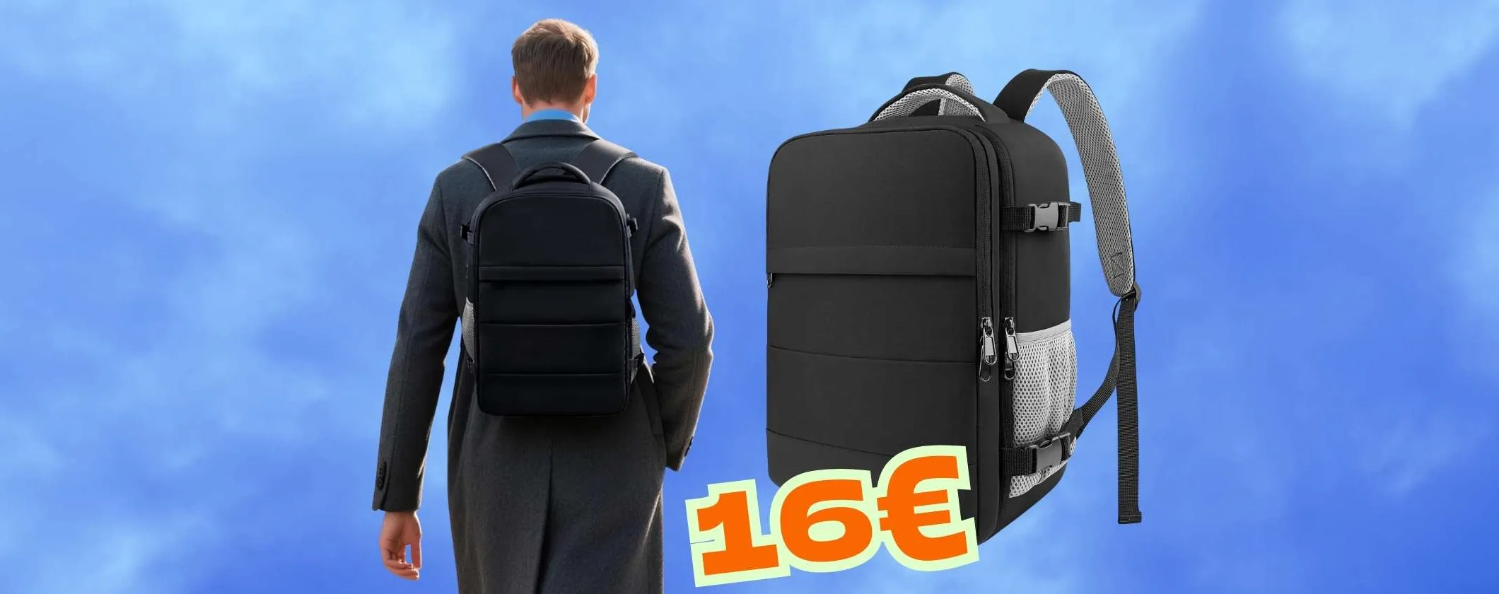 Vola senza pensieri con Ryanair con questo zaino da viaggio a soli 16€