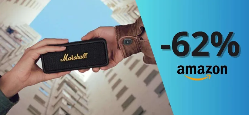 Speraker portatile Marshall Emberton II: audio premium con 110€ di sconto