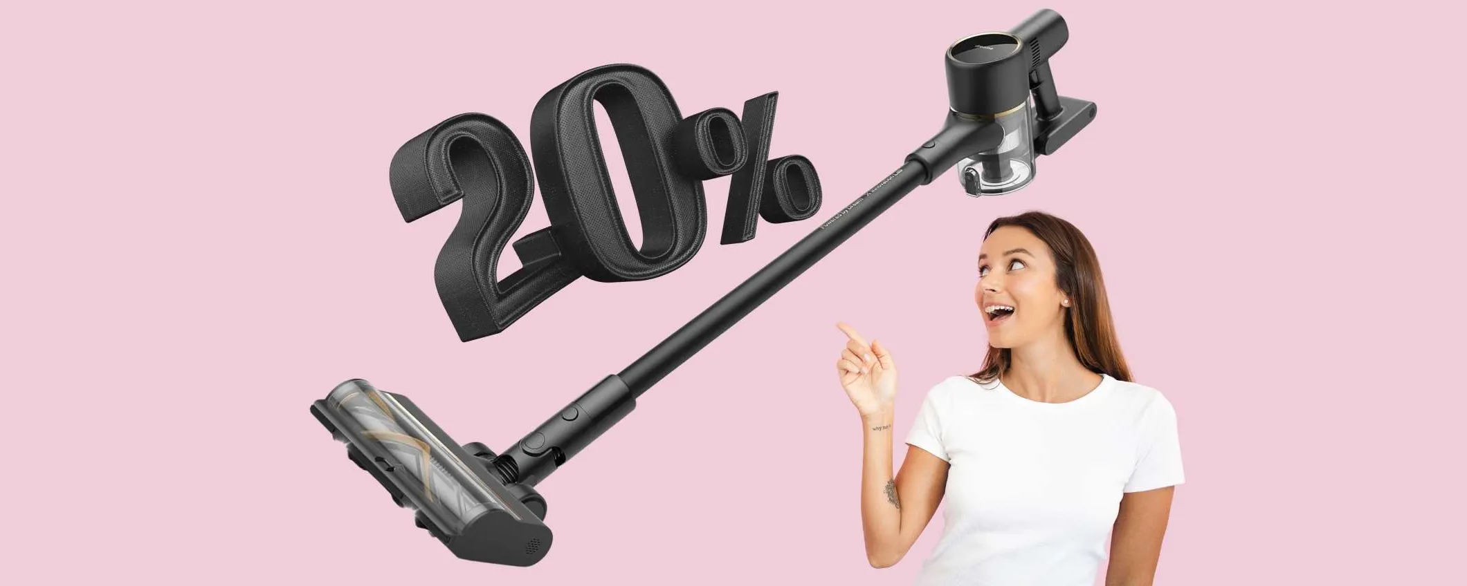 Scopa elettrica DREAME R10 Pro da 150AW e oltre 1ora di autonomia (-20%)