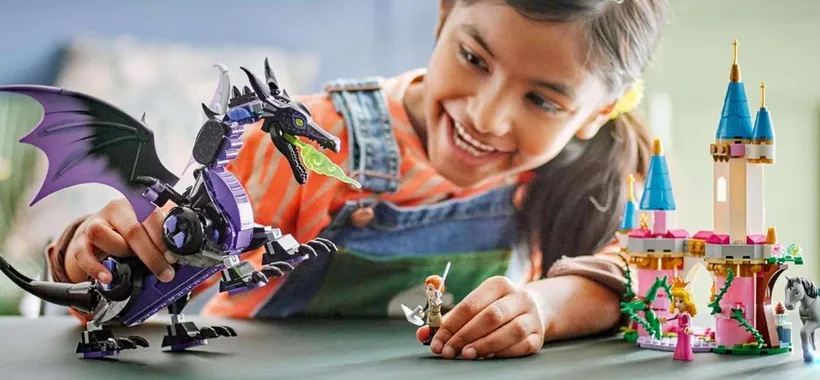 Set LEGO Disney Malefica con Drago e Castello: maxi sconto su Amazon (-48%)