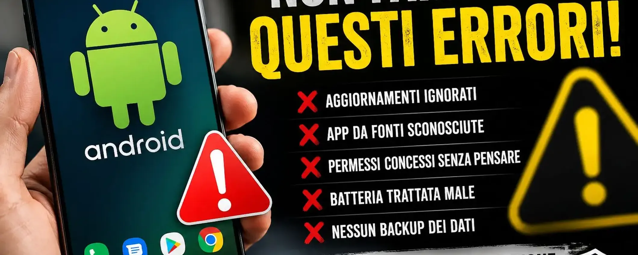 Android, 10 errori che quasi tutti commettono e che possono rovinare il tuo smartphone
