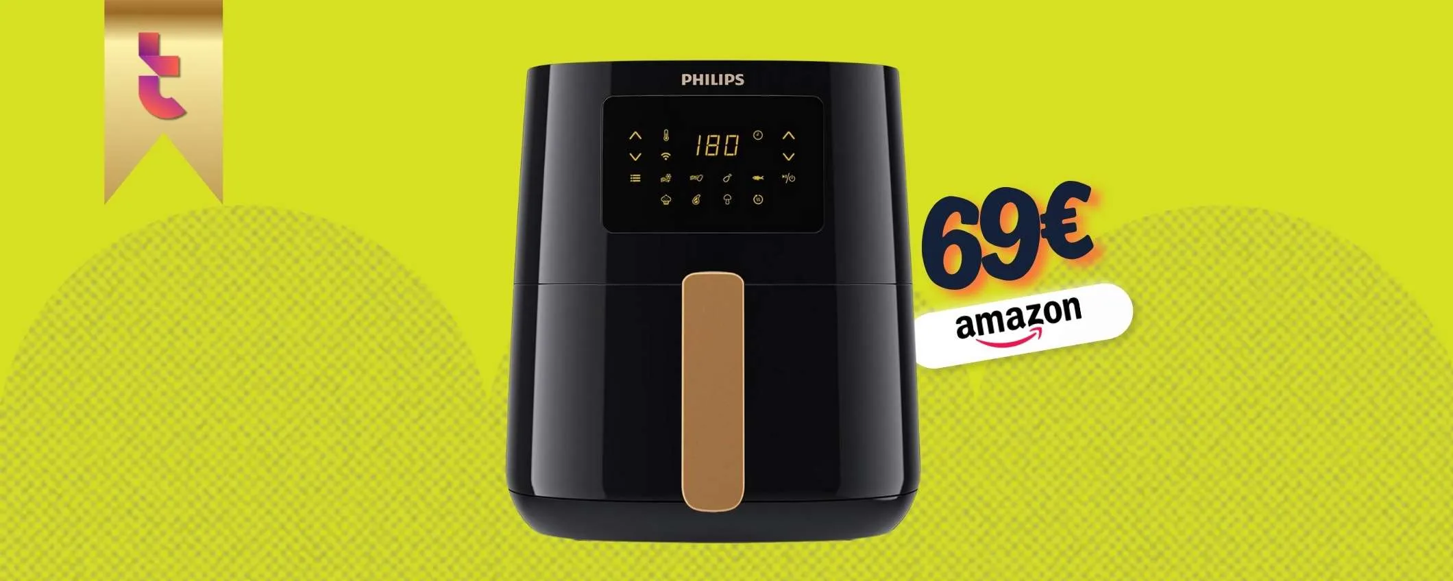 Philips sbaraglia il mercato: Airfryer Serie 5000 a soli 69€ su Amazon