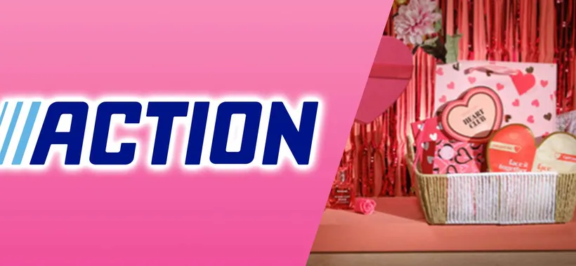 Volantino Action, tante idee regalo per San Valentino a partire da 89 centesimi
