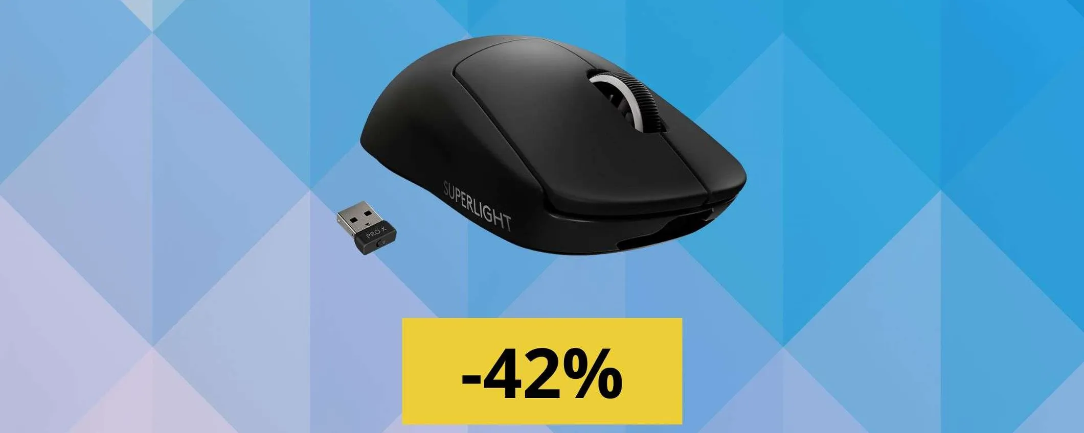 Logitech G Pro X Superlight in offerta: mouse gaming leggerissimo e straordinario