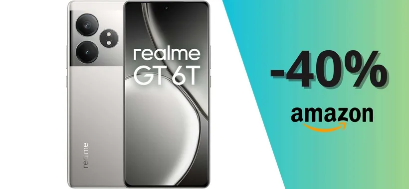 Realme GT 6T 5G 8+256GB a soli 379,99€ con MAXI SCONTO del 31%