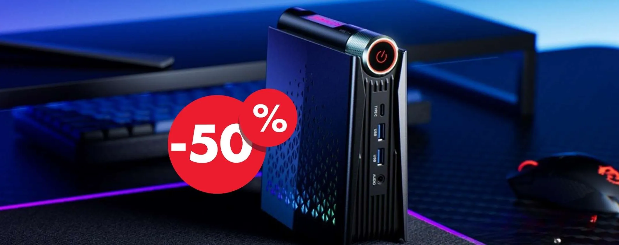 Mini PC potentissimo: Ryzen 7, 32GB RAM, 1TB SSD scontato di 560€