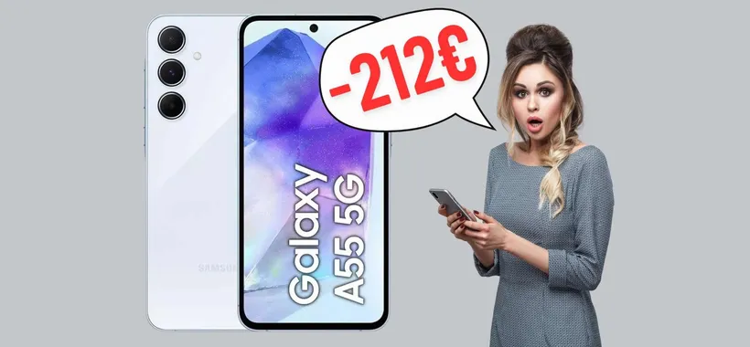 Samsung Galaxy A55 5G (8GB+256GB) su eBay a una follia, 212€ in meno