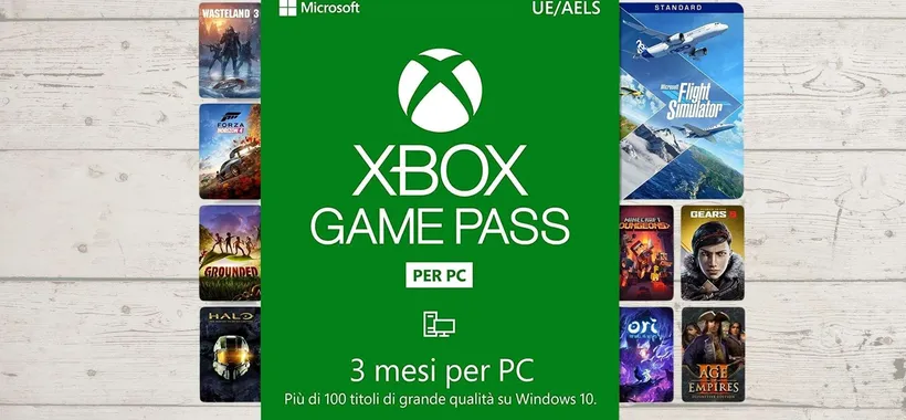 Xbox Game Pass PC: sconto WOW, consegna immediata