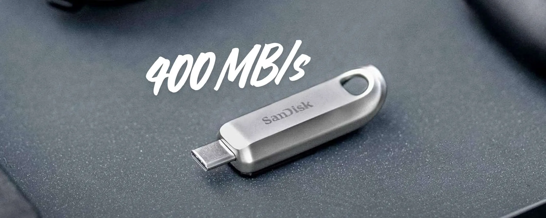 Velocità di 400 MB/s e design elegante e robusto: ecco la pendrive SanDisk da 512GB