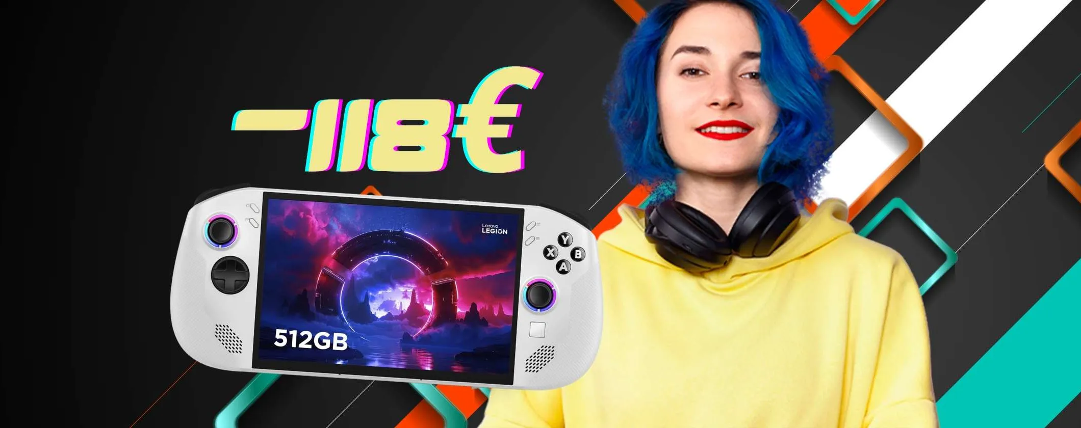 Lenovo Legion Go S: gioca ovunque senza fare rinunce (rate da 42€ su Amazon)