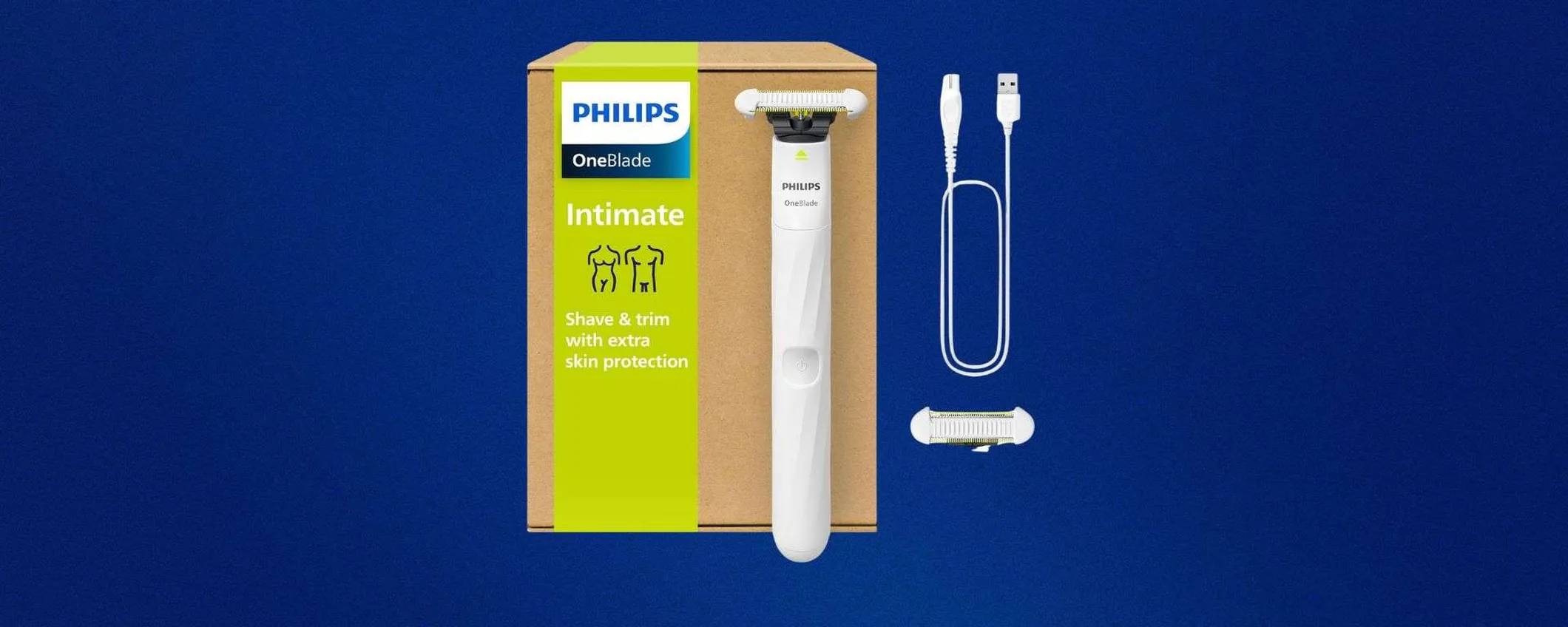 Philips OneBlade Intimate: rasatura indolore a soli 36,99€ con sconto del 18%