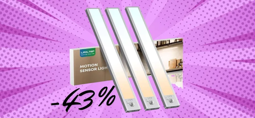 3 luci LED con sensore di movimento da mettere ovunque a un ottimo prezzo