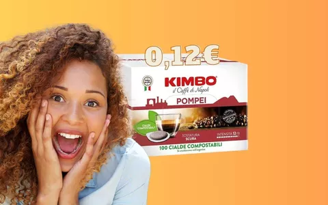 Cialde Caffè Kimbo qualità premium a soli 0,12 cent l'una su