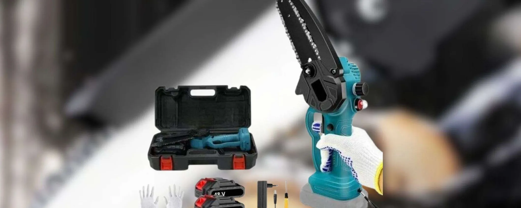Motosega a 28€ con 2 batterie e valigetta in omaggio: promo POTATURA facile