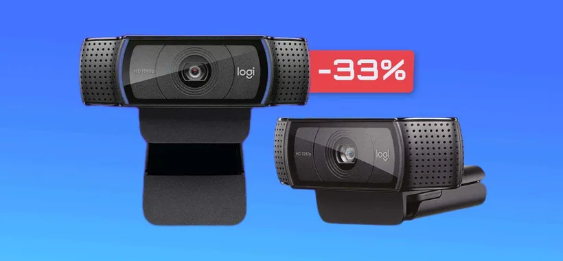 Webcam Logitech pieghevole, con 2 microfoni ed autofocus: solo 69€