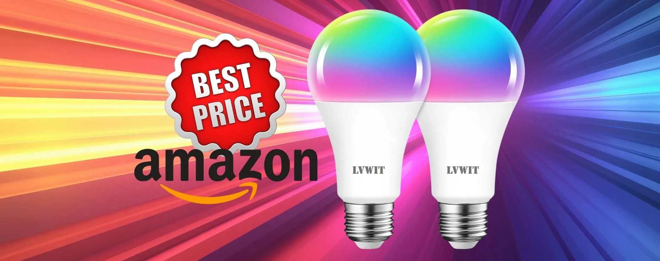 Accendi le luci da remoto e con la voce con queste 2 lampadine WiFi colorate