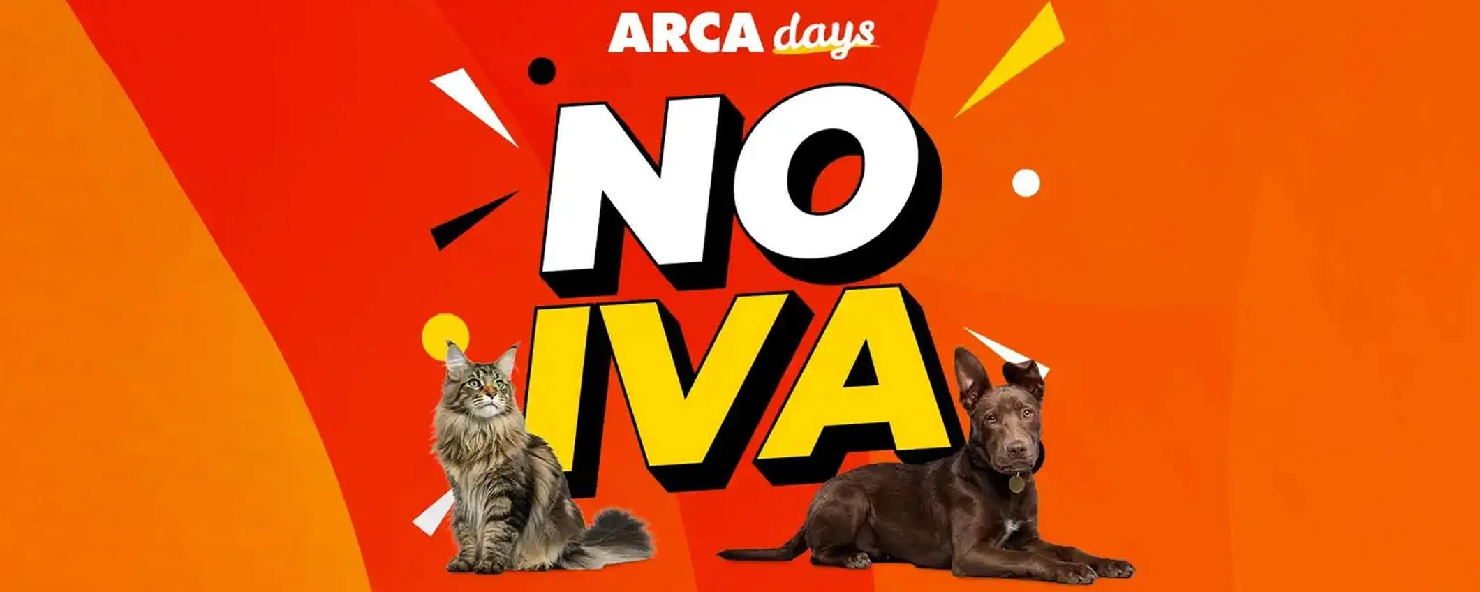 NO IVA da Arcaplanet: torna la promozione per risparmiare su cibo e accessori per animali