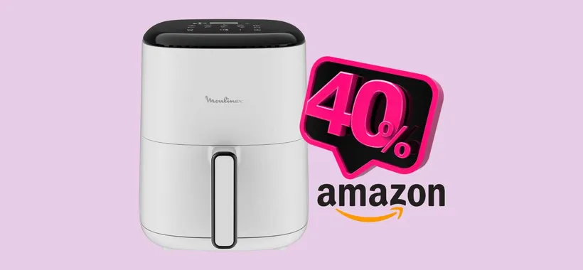 Solo 59€ e puoi avere la friggitrice ad aria Moulinex da 3L e 10 programmi