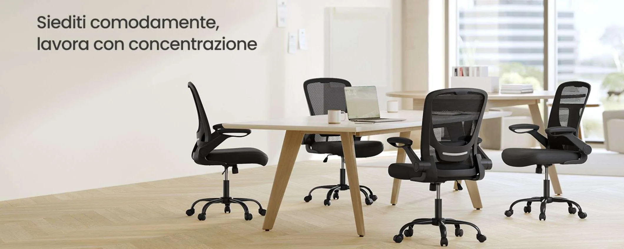 Sedia da ufficio ergonomica e girevole in offerta Amazon: bastano 64 euro