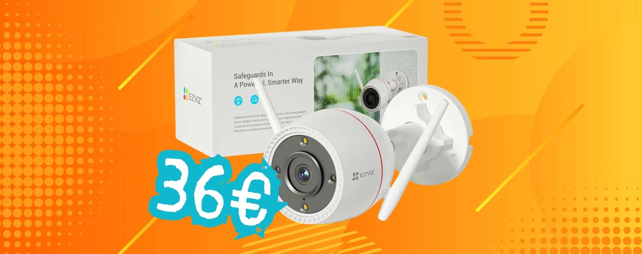 Telecamera WiFi EZVIZ: casa sicura e super prezzo Amazon