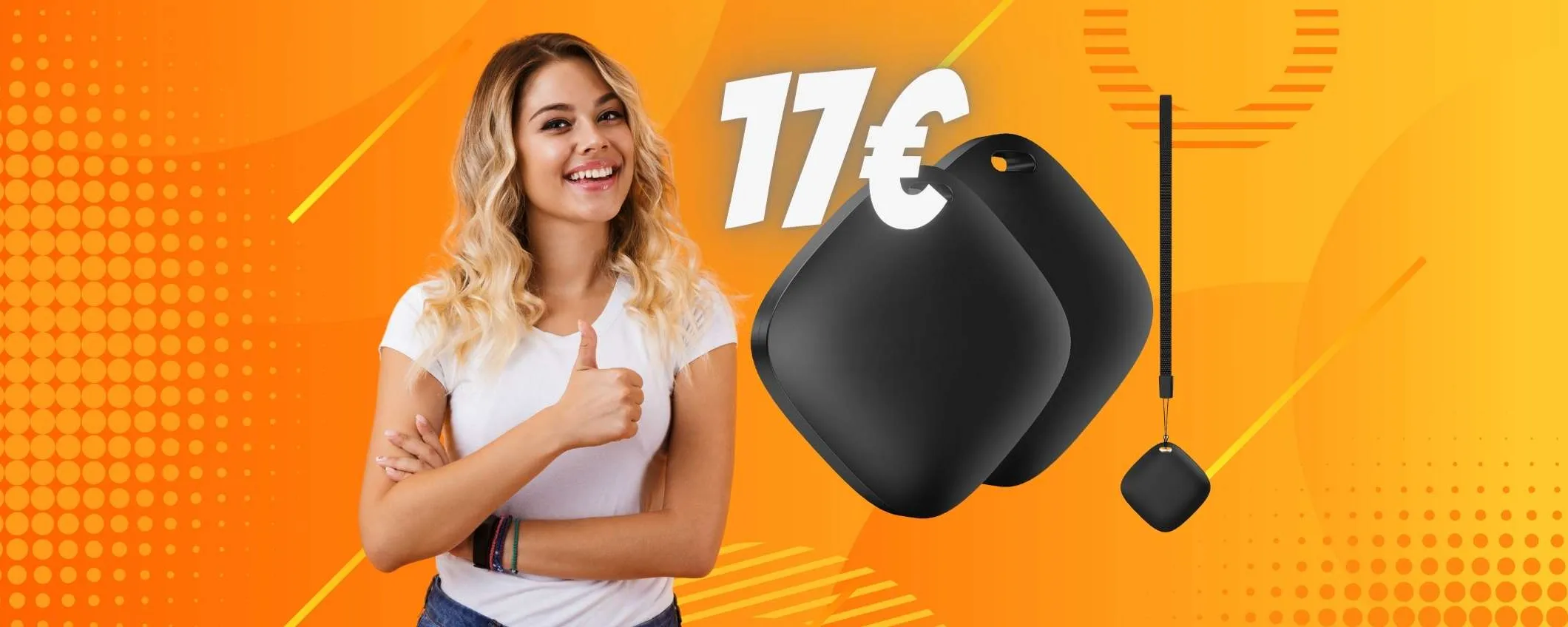 Solo 17€ per questi 2 localizzatori trova oggetti in OFFERTA su Amazon