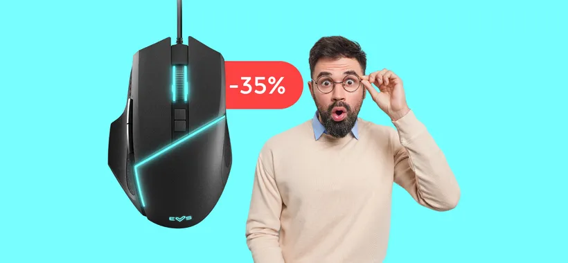 Mouse gaming con luci LED, bellissimo ed INFALLIBILE: follia a 12€