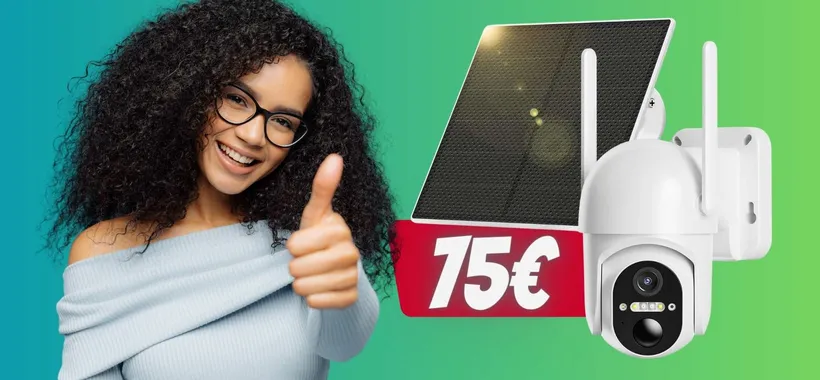 Videocamera di sicurezza con pannello solare e SIM a soli 75€