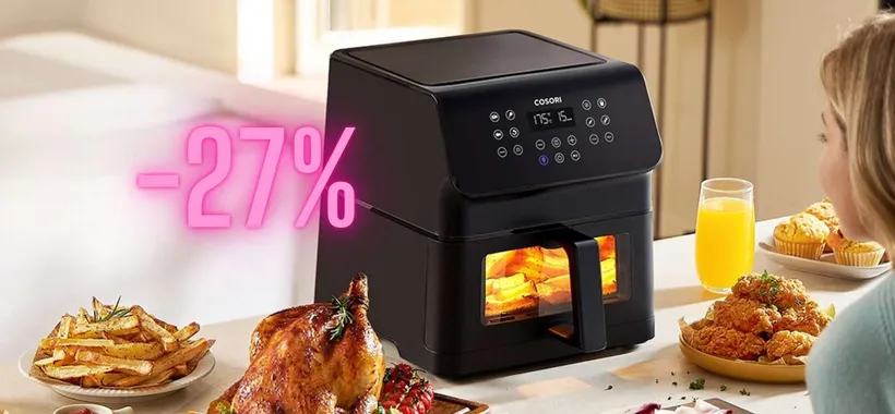 Friggitrice ad aria COSORI da 6,2 Litri con 11 funzioni e display touch