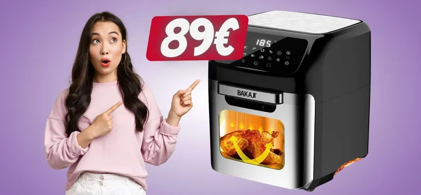 SOLO 89€ per questo forno e friggitrice ad aria da 12 litri (eBay)
