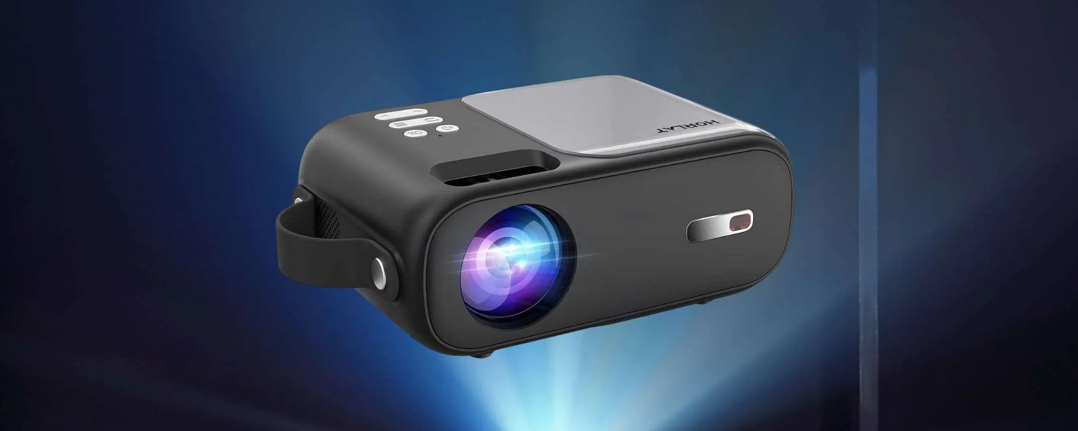 Mini proiettore bluetooth 1080p in OFFERTA LAMPO a 56€ (Amazon)