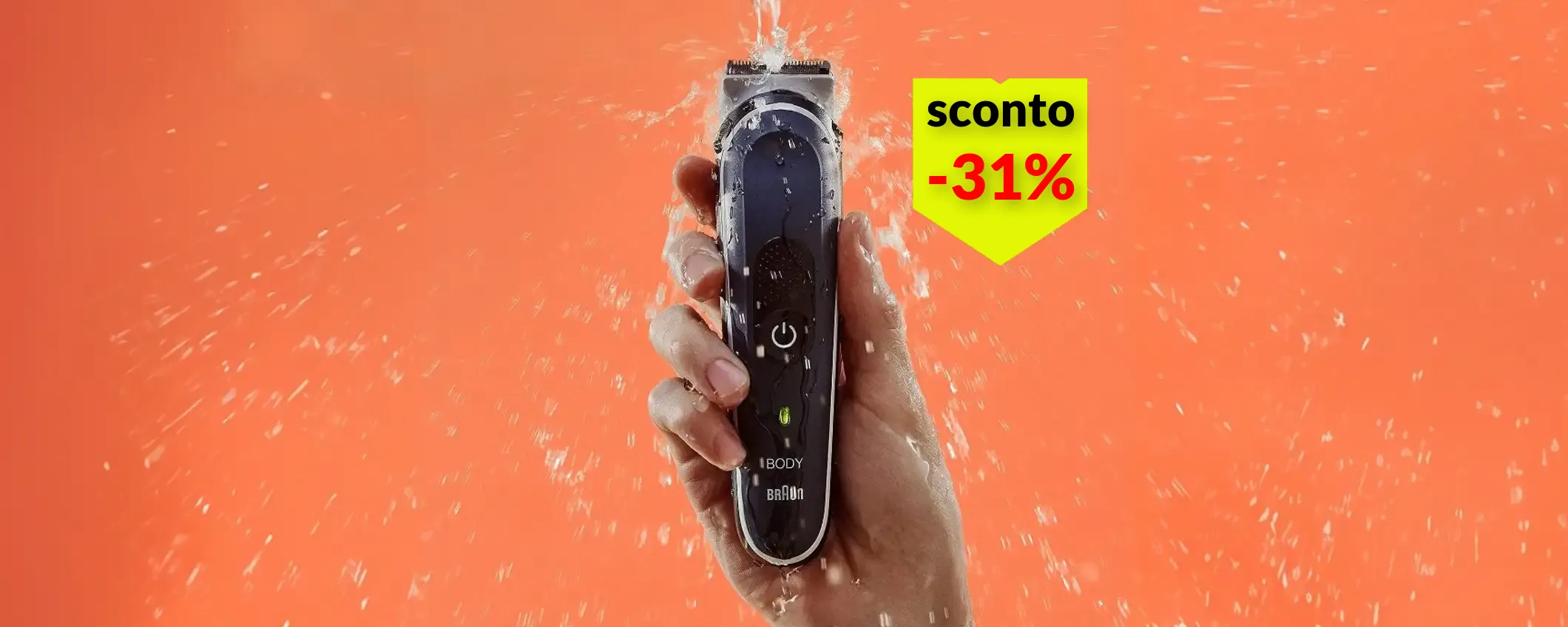 Rasoio elettrico Braun in offerta lampo su Amazon: stop irritazioni della pelle